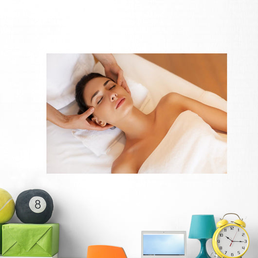 Beautiful Young Woman Getting Wall Decal
