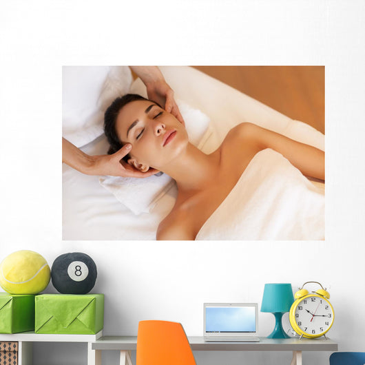 Beautiful Young Woman Getting Wall Decal