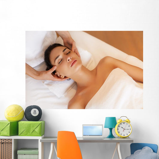 Beautiful Young Woman Getting Wall Decal