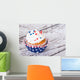 Cupcake with Patriotic Sprinkles Wall Decal