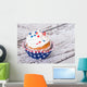 Cupcake with Patriotic Sprinkles Wall Decal