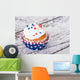 Cupcake with Patriotic Sprinkles Wall Decal
