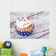 Cupcake with Patriotic Sprinkles Wall Decal