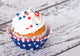 Cupcake with Patriotic Sprinkles Wall Decal