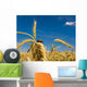 Wheat Field under Blue Wall Decal