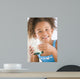 Young Girl Indoors Drinking Wall Decal
