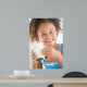 Young Girl Indoors Drinking Wall Decal