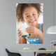 Young Girl Indoors Drinking Wall Decal
