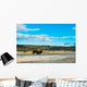 Bison Walking Geyser Yellowstone Wall Decal