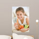 Young Girl Eating Bowl Wall Decal