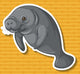 Sea Cow Wall Decal