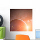 Earth Planet Sun Rays Wall Decal
