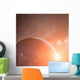 Earth Planet Sun Rays Wall Decal