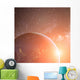 Earth Planet Sun Rays Wall Decal