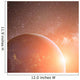 Earth Planet Sun Rays Wall Decal