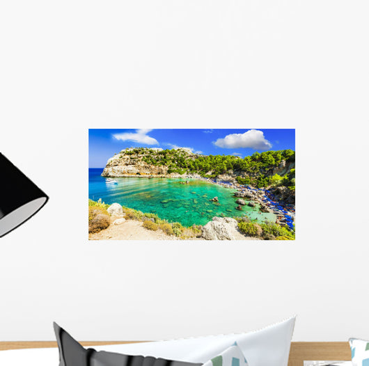 Azure Beautiful Beaches Rhodes Wall Decal