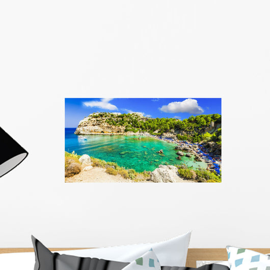 Azure Beautiful Beaches Rhodes Wall Decal