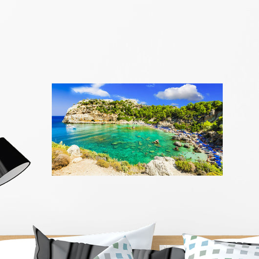 Azure Beautiful Beaches Rhodes Wall Decal