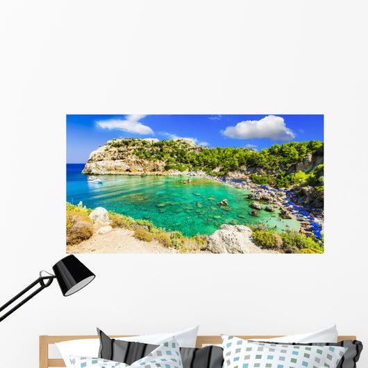 Azure Beautiful Beaches Rhodes Wall Decal