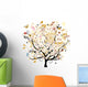 Beautiful Floral Tree Wall Decal