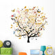 Beautiful Floral Tree Wall Decal