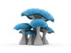 Blue Mushrooms Wall Decal
