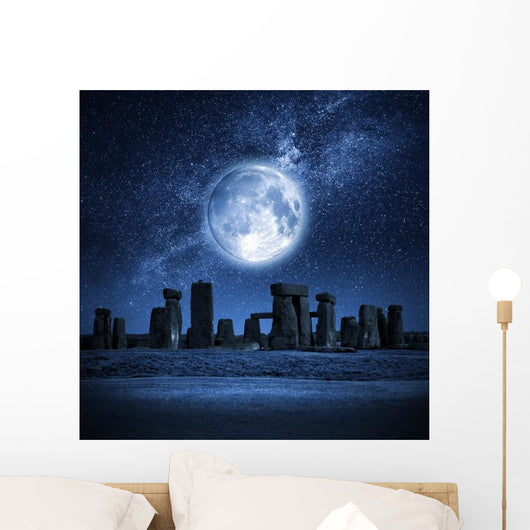 Stonehenge Full Moon Wall Decal
