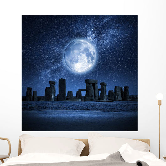 Stonehenge Full Moon Wall Decal