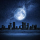 Stonehenge Full Moon Wall Decal