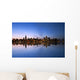 Chicago Skyline Reflecting Lake Wall Decal