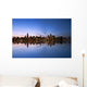 Chicago Skyline Reflecting Lake Wall Decal