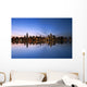 Chicago Skyline Reflecting Lake Wall Decal