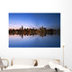 Chicago Skyline Reflecting Lake Wall Decal