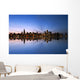 Chicago Skyline Reflecting Lake Wall Decal