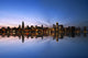 Chicago Skyline Reflecting Lake Wall Decal