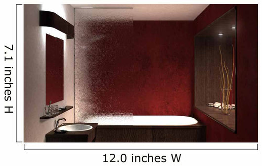 Red Bathroom 1 Wall Decal