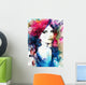 Woman Face Hand Painted Wall Decal