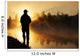 Fisher Fishing Foggy Sunrise Wall Decal