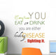 Eat and Drink Nutrition Wall Decal