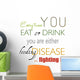 Eat and Drink Nutrition Wall Decal