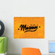 Miami Calligraphy Vector Template Wall Decal