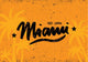 Miami Calligraphy Vector Template Wall Decal