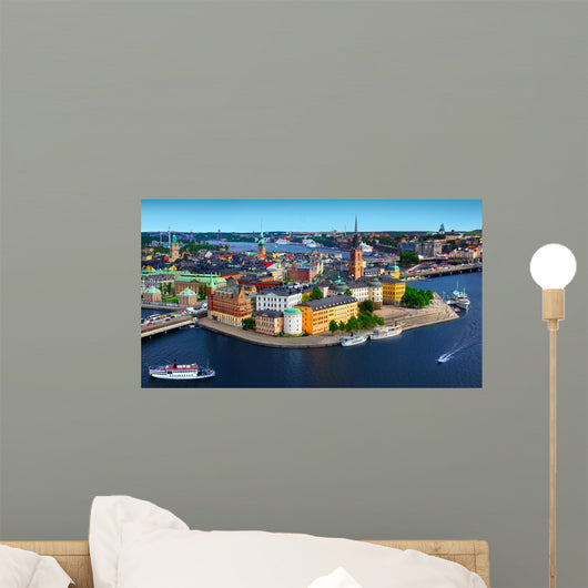 Panorama of Stockholm, Sweden Wall Mural