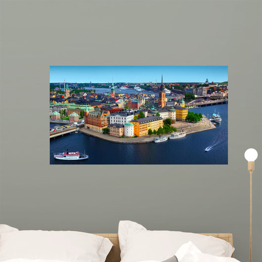 Panorama of Stockholm, Sweden Wall Mural