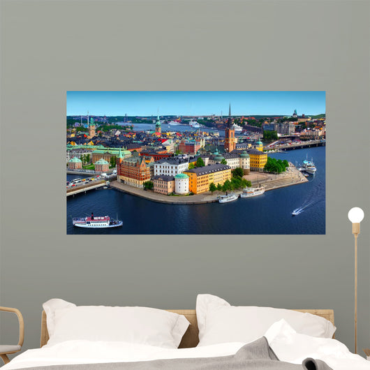 Panorama of Stockholm, Sweden Wall Mural