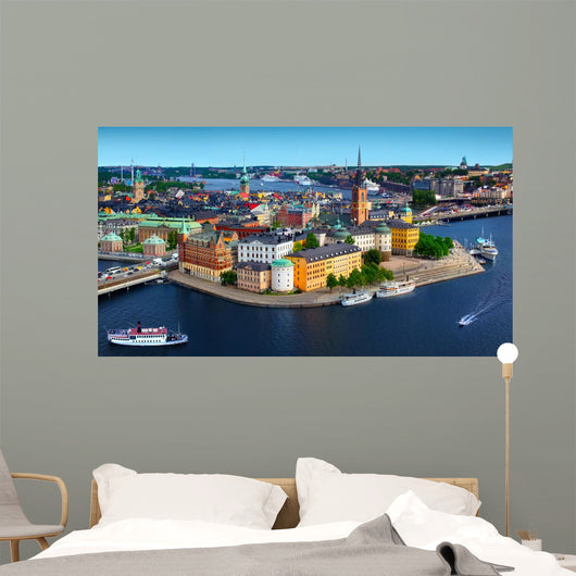Panorama of Stockholm, Sweden Wall Mural