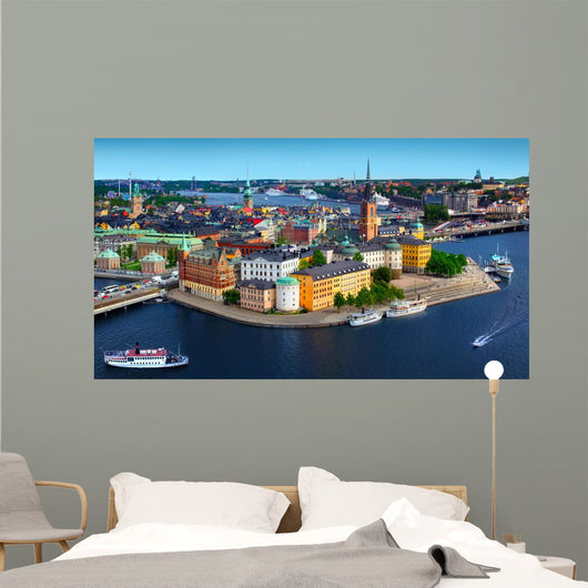 Panorama of Stockholm, Sweden Wall Mural