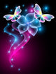 Butterflies and Flower Wall Decal