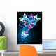 Butterflies and Stars Wall Decal