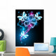 Butterflies and Stars Wall Decal